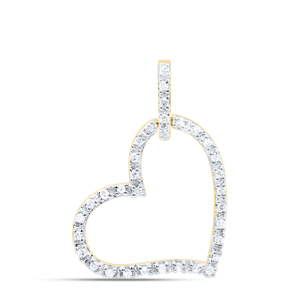 1/12CTW-NAT DIA P2 GIFT HEART PENDANT Daisy Joyeria