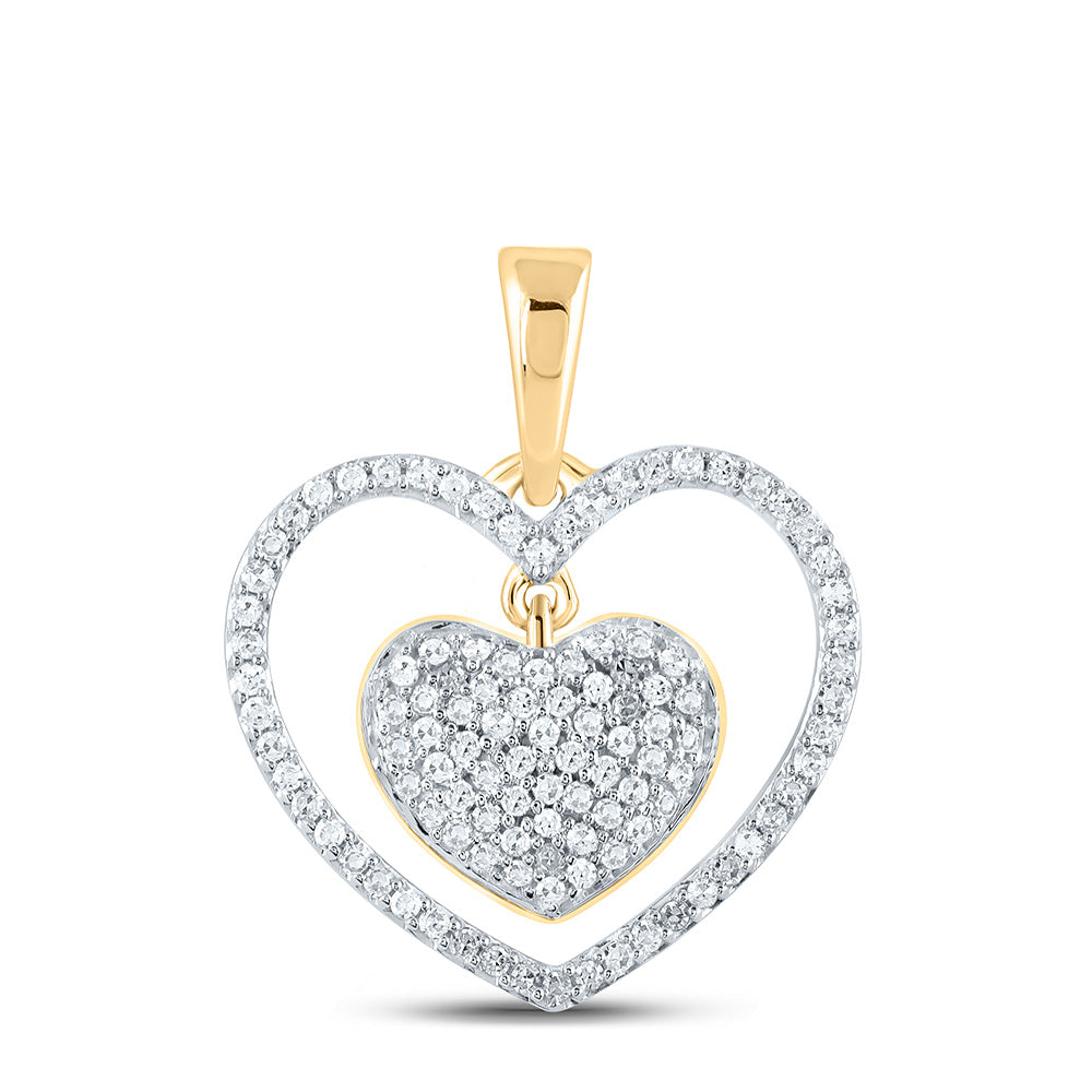 1/3CTW-DIA CN HEART PENDANT Daisy Joyeria