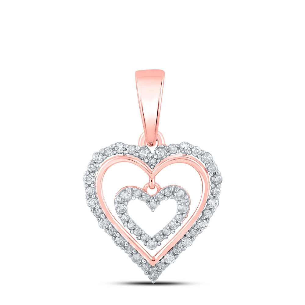 1/4CTW-DIA CN HEART PENDANT Daisy Joyeria