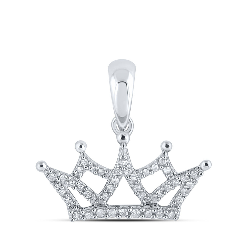 1/6CTW-DIA P1 CROWN GIFT PENDANT Daisy Joyeria