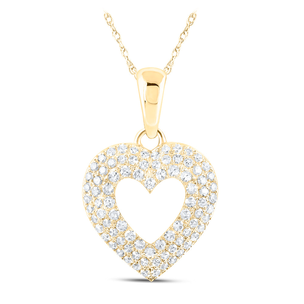 1/2CTW-DIA NK HEART PENDANT Daisy Joyeria