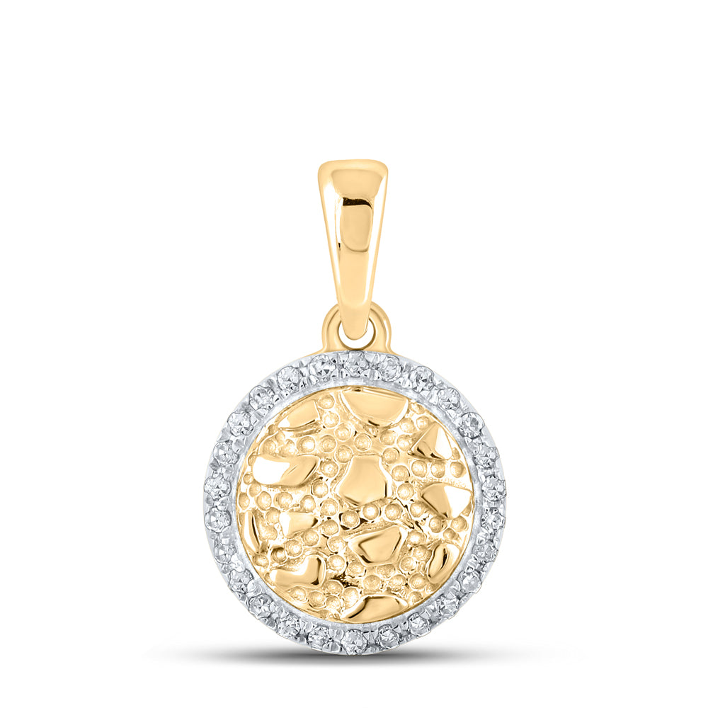 1/20CTW-DIA CN NUGGET PENDANT Daisy Joyeria