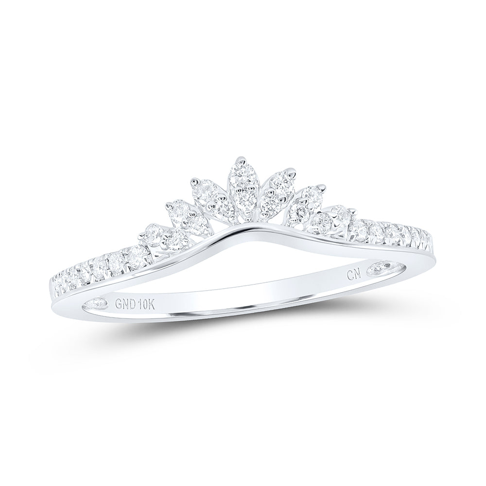 1/6CTW-DIA CN CROWN ENHANCER RING 7 Daisy Joyeria