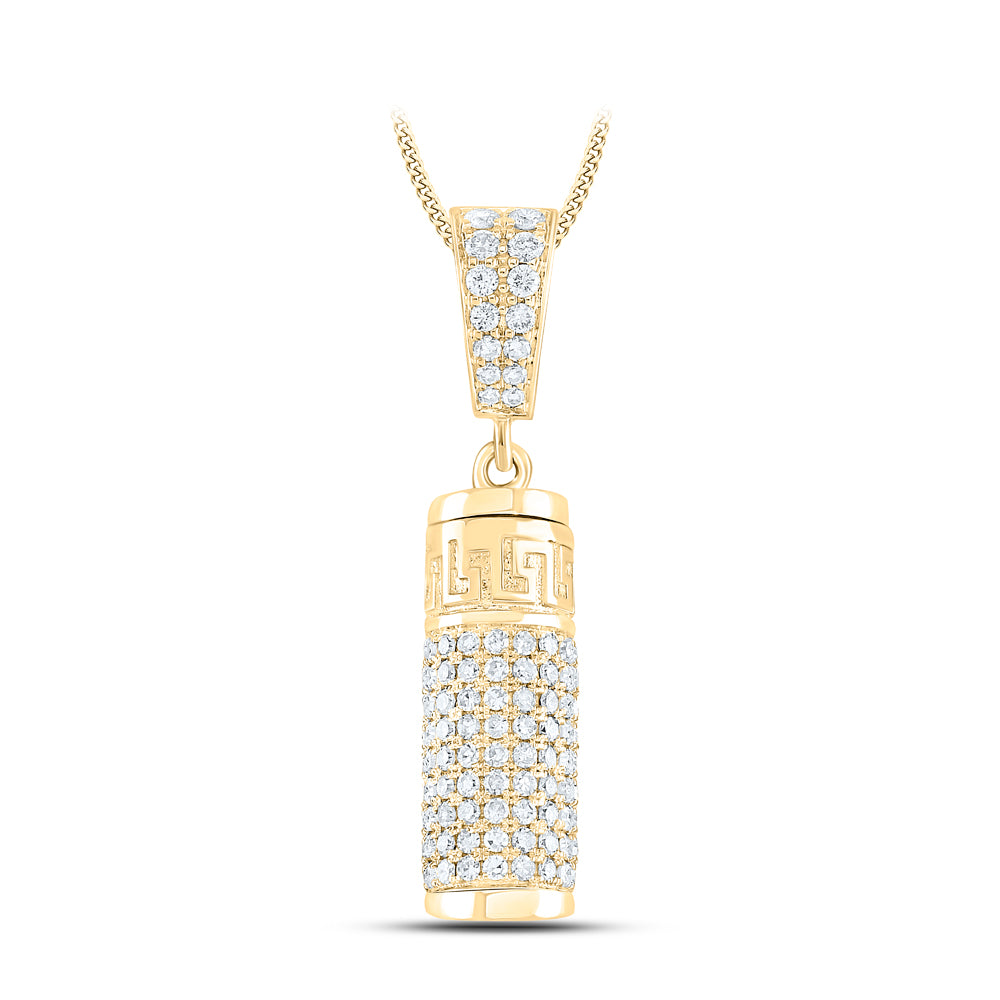 1 CTW-DIA NK "URN" MENS CHARM Daisy Joyeria
