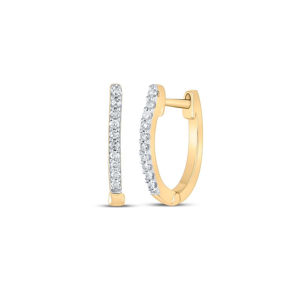 1/12 CTW-DIA CN HOOPS EARRING Daisy Joyeria