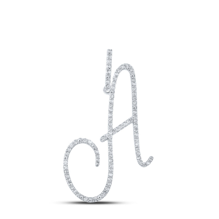 1/2CT-DIA P1 INITIAL "A" GIFT PENDANT Daisy Joyeria