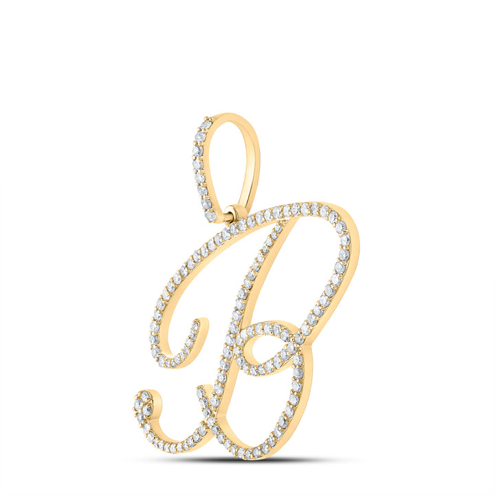 3/4CTW-DIA P1 INITIAL "B" GIFT PENDANT Daisy Joyeria