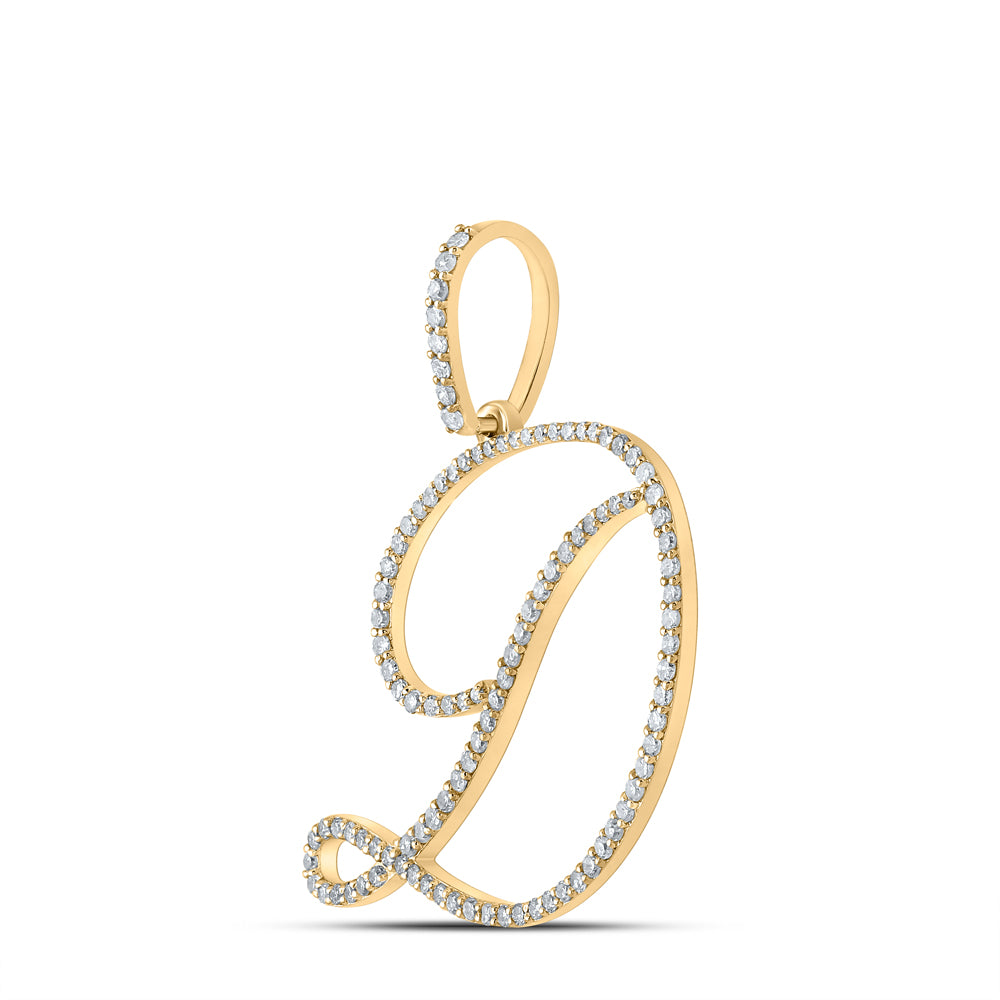 5/8CTW-DIA P1 INITIAL "D" GIFT PENDANT Daisy Joyeria