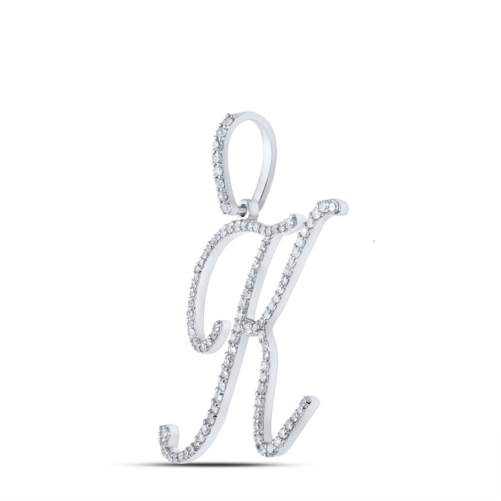 1/2CTW-DIA P1 INITIAL "K" GIFT PENDANT Daisy Joyeria