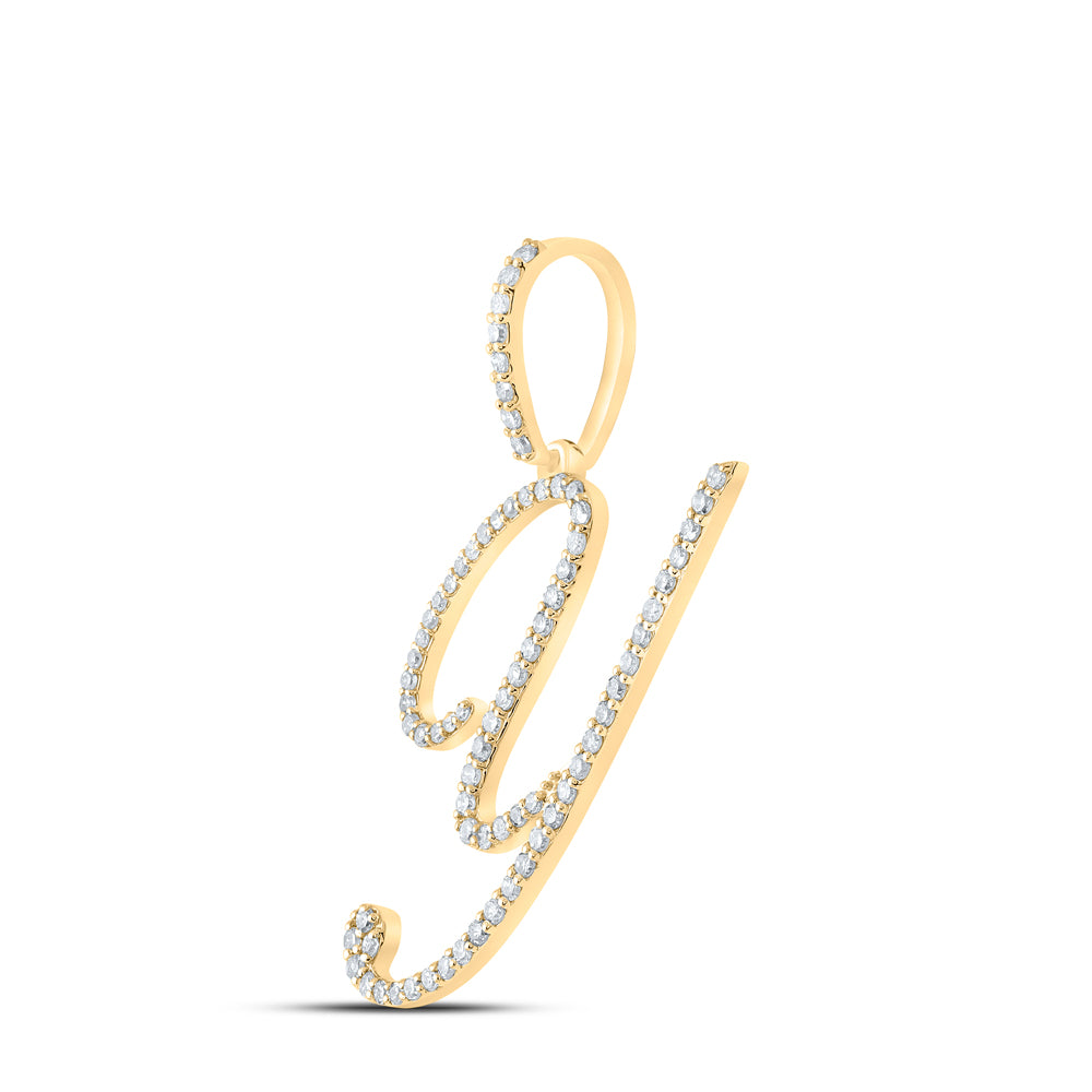 1/2CTW-DIA P1 INITIAL "Y" GIFT PENDANT Daisy Joyeria