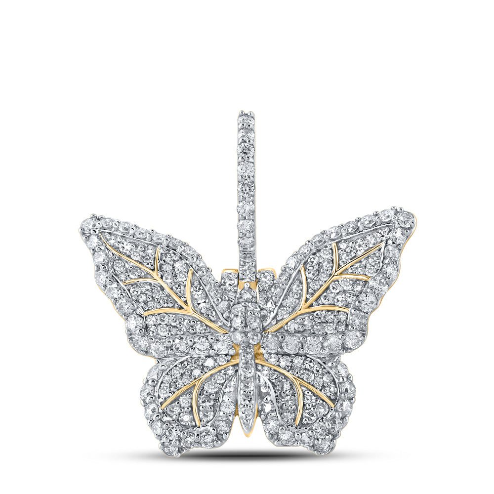 1 1/2CTW-DIA NK BUTTERFLY MENS CHARM Daisy Joyeria