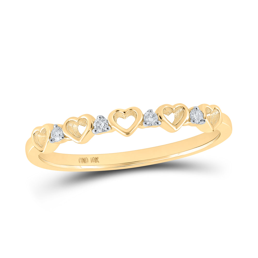 1/20CTW-DIA P1 GIFT HEART RING 7 Daisy Joyeria