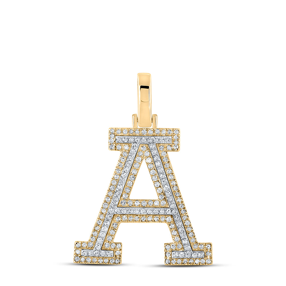 1/2CTW-DIA P1 INITIAL "A" PENDANT Daisy Joyeria