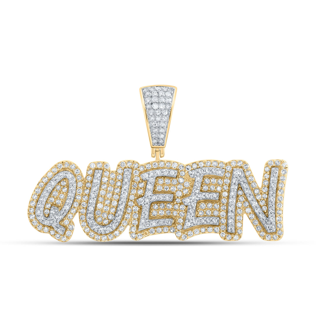 1CTW-DIA CN "QUEEN" INITIAL PENDANT Daisy Joyeria