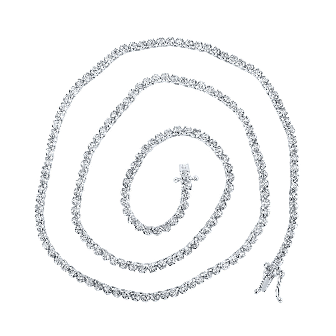 3 1/4CTW-DIA NK TENNIS CHAIN (18 INCH) Daisy Joyeria