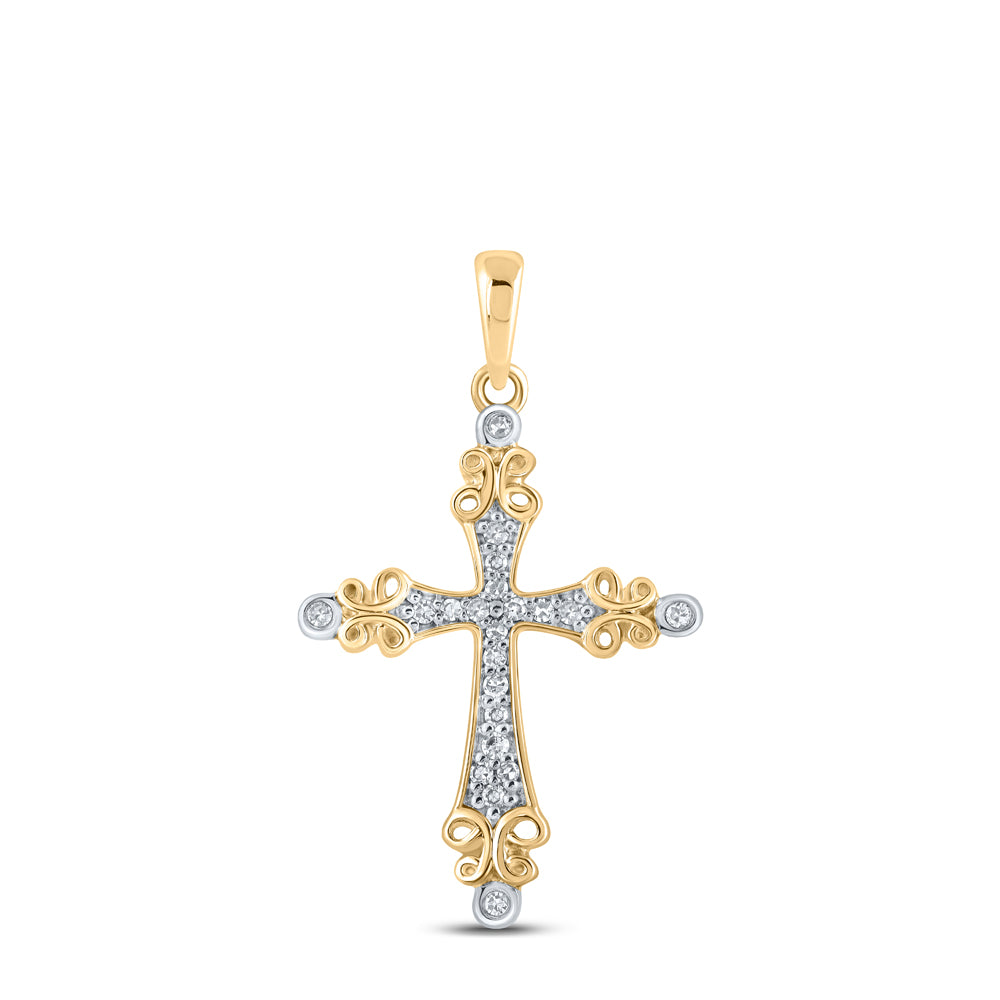 1/10CTW-DIA NK GIFT CROSS PENDANT Daisy Joyeria