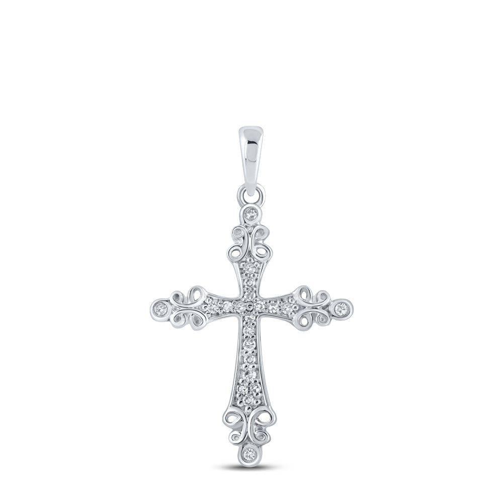 1/10CTW-DIA NK GIFT CROSS PENDANT Daisy Joyeria