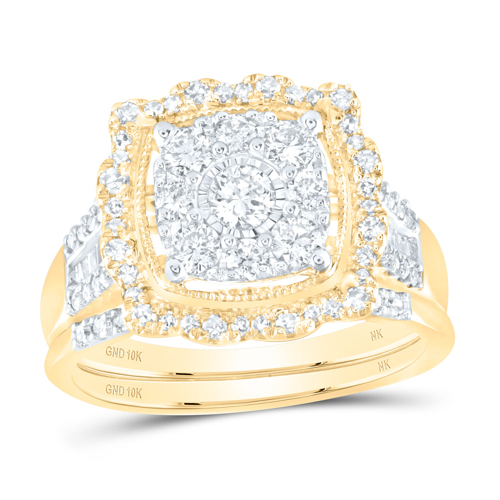 1CTW-DIA NK BRIDAL SET 7 Daisy Joyeria