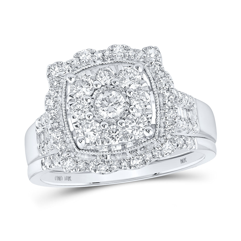 1CTW-DIA NK BRIDAL SET 7 Daisy Joyeria
