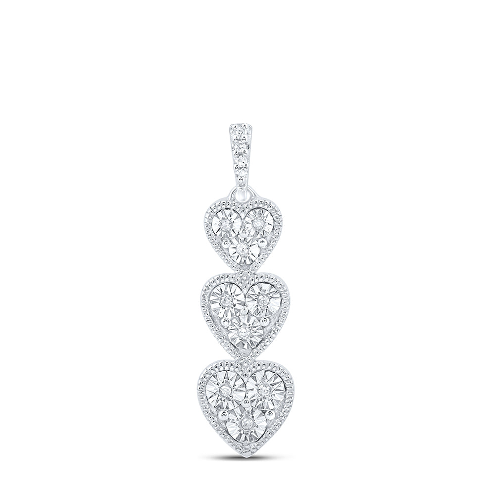 1/20CTW-DIA P2 GIFT HEART PENDANT Daisy Joyeria
