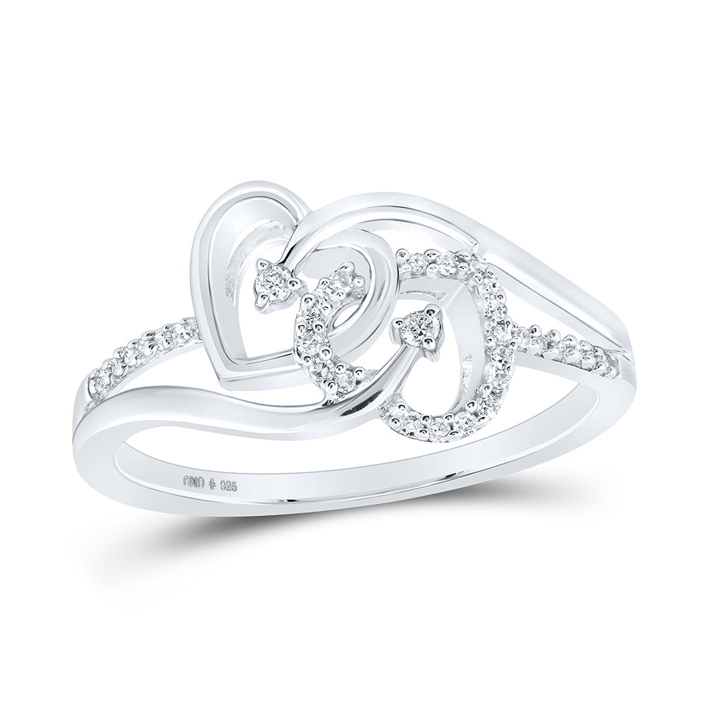 1/10CTW-DIA P2 GIFT HEART RING 7 Daisy Joyeria