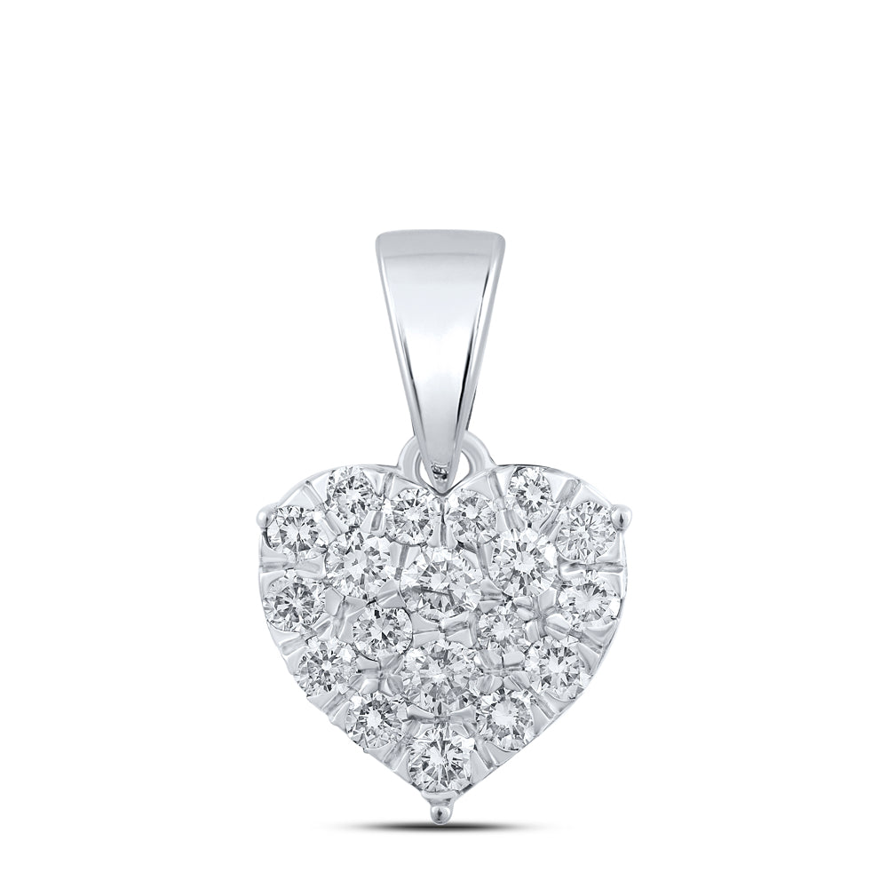 1/6CTW-DIA CN HEART PENDANT Daisy Joyeria