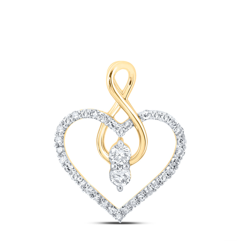 1/3CTW-DIA NK HEART PENDANT Daisy Joyeria