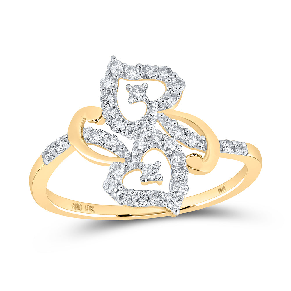 1/3CTW-DIA NK HEART RING 7 Daisy Joyeria