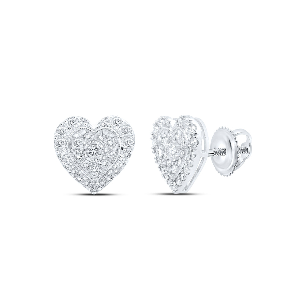 1/2CTW-DIA NK HEART EARRING Daisy Joyeria