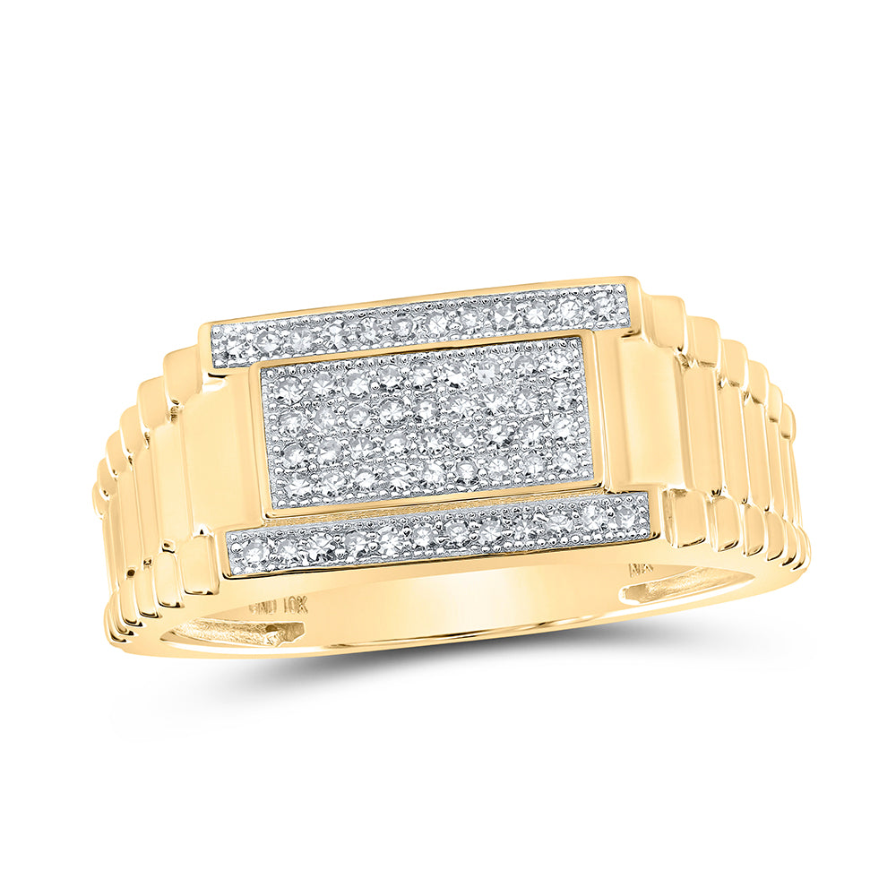 1/4CTW-NAT DIA NK MENS RING 10 Daisy Joyeria
