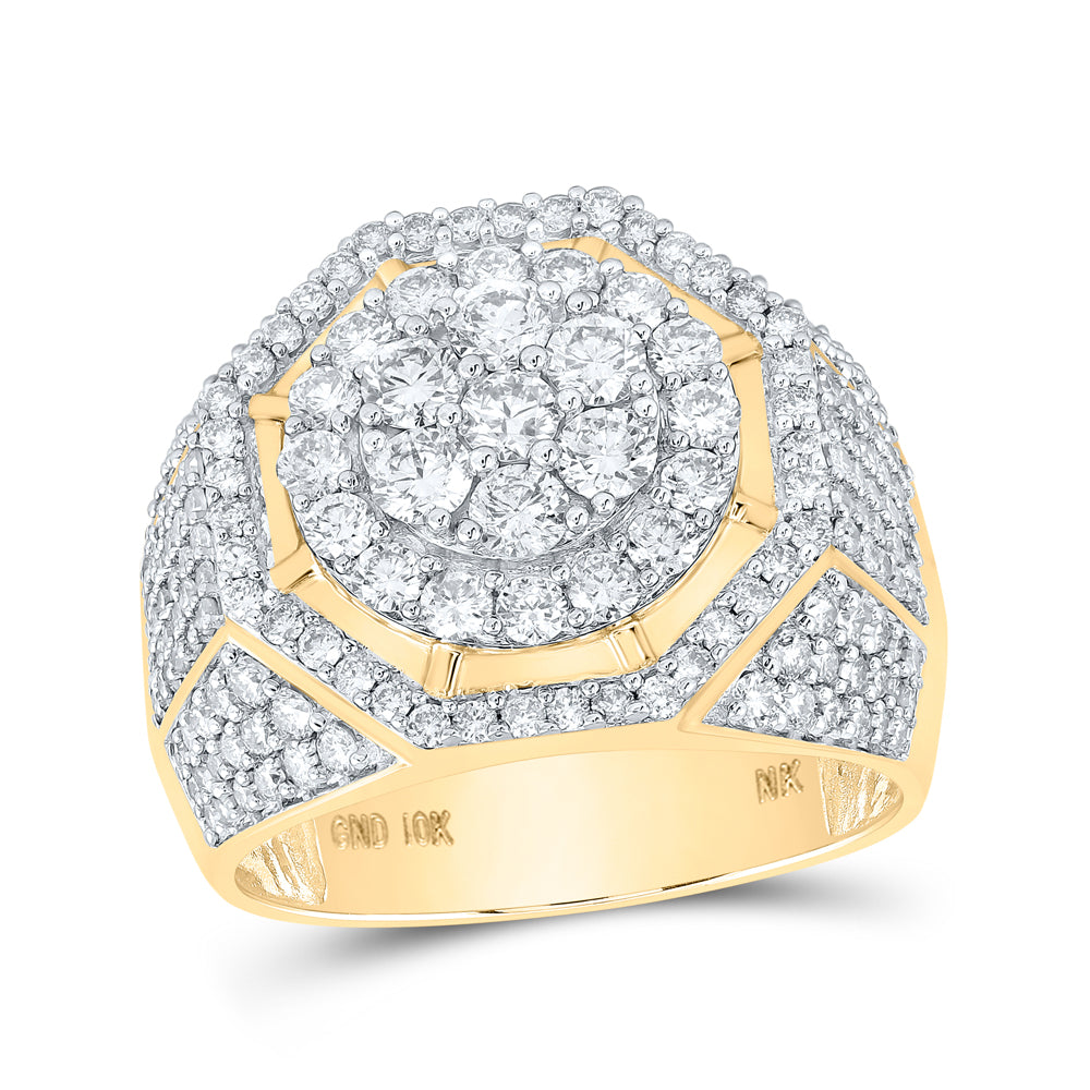 2 7/8CTW-NAT DIA NK MENS RING 10 Daisy Joyeria