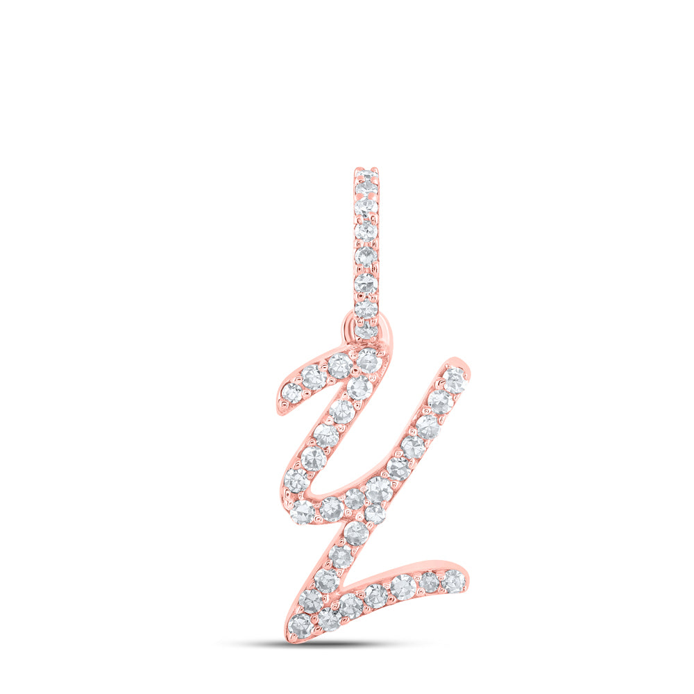 1/8CTW-NAT DIA NK INITIAL "Y" PENDANT Daisy Joyeria