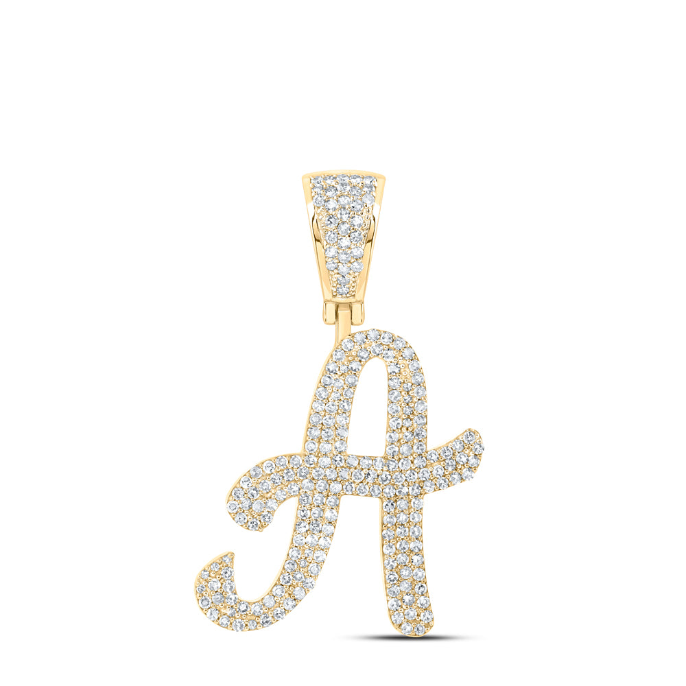 1CTW-NAT DIA NK INITIAL "A" PENDANT Daisy Joyeria