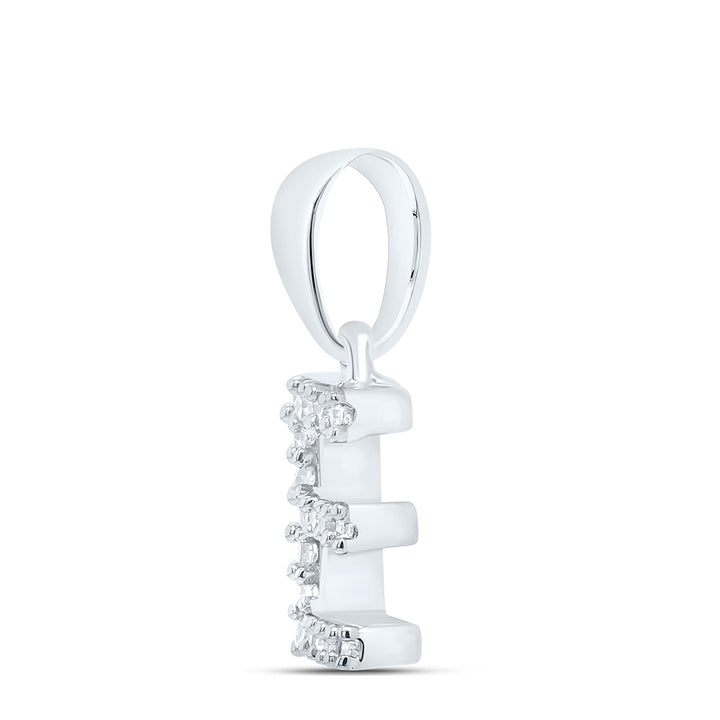 1/20CTW-NAT DIA NK INITIAL "E" PENDANT Daisy Joyeria