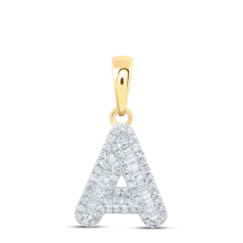1/3CTW-NAT DIA P1 INITIAL "A" PENDANT Daisy Joyeria