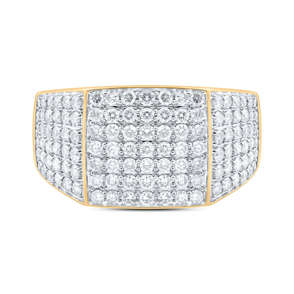 1 1/2CTW-NAT DIA NK MENS RING 10 Daisy Joyeria