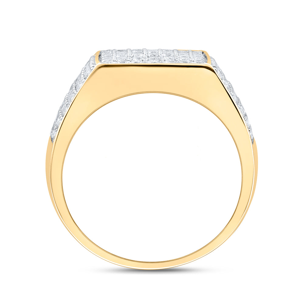 1 1/2CTW-NAT DIA NK MENS RING 10 Daisy Joyeria