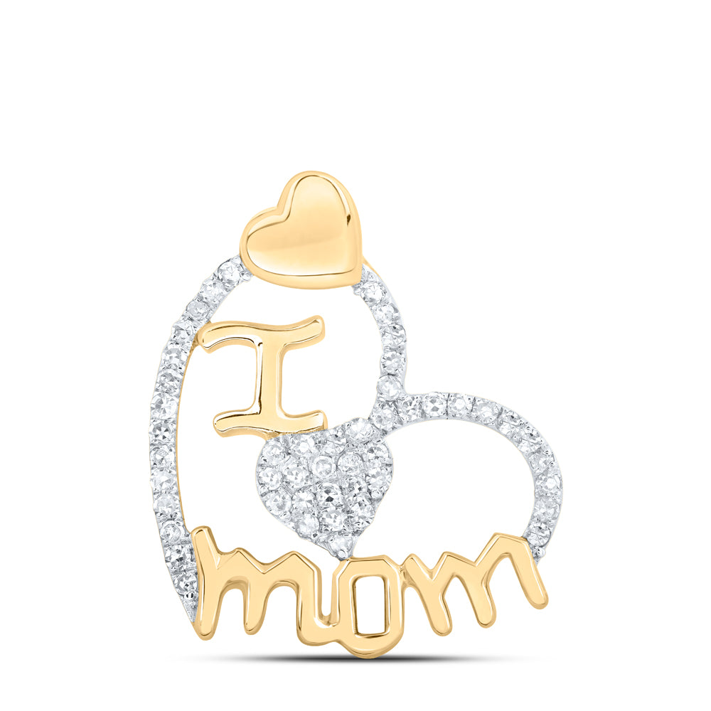 1/4CTW-NAT DIA P1 GIFT I ? MOM HEART PENDANT Daisy Joyeria