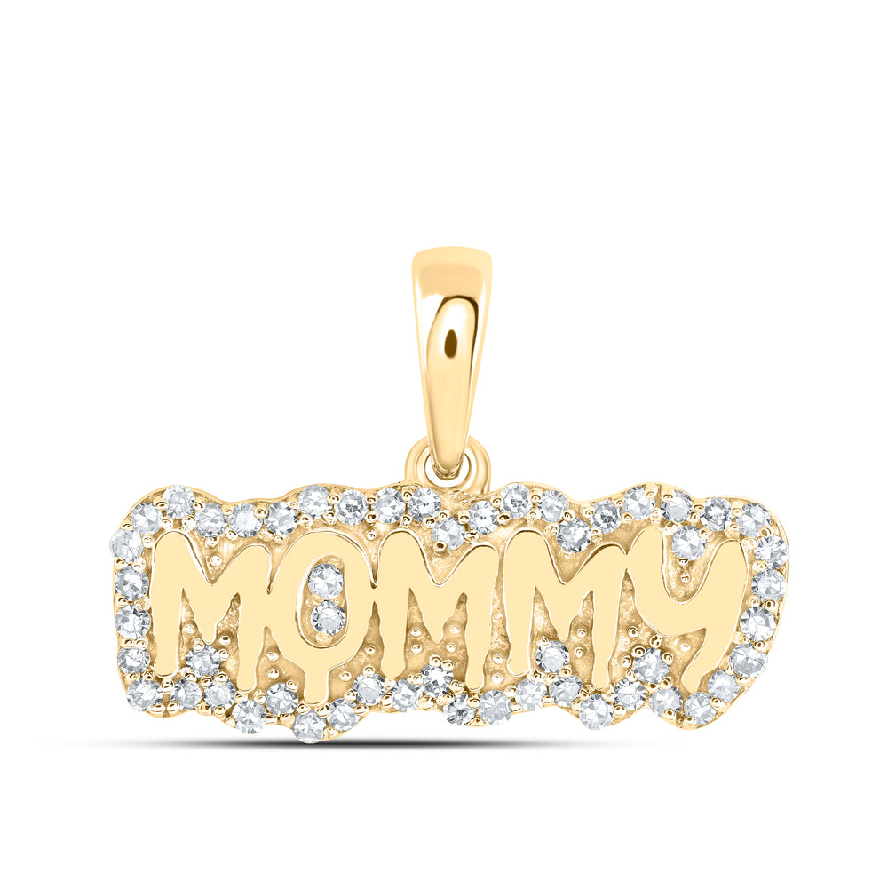 1/5CTW-NAT DIA NK MOMMY PENDANT Daisy Joyeria