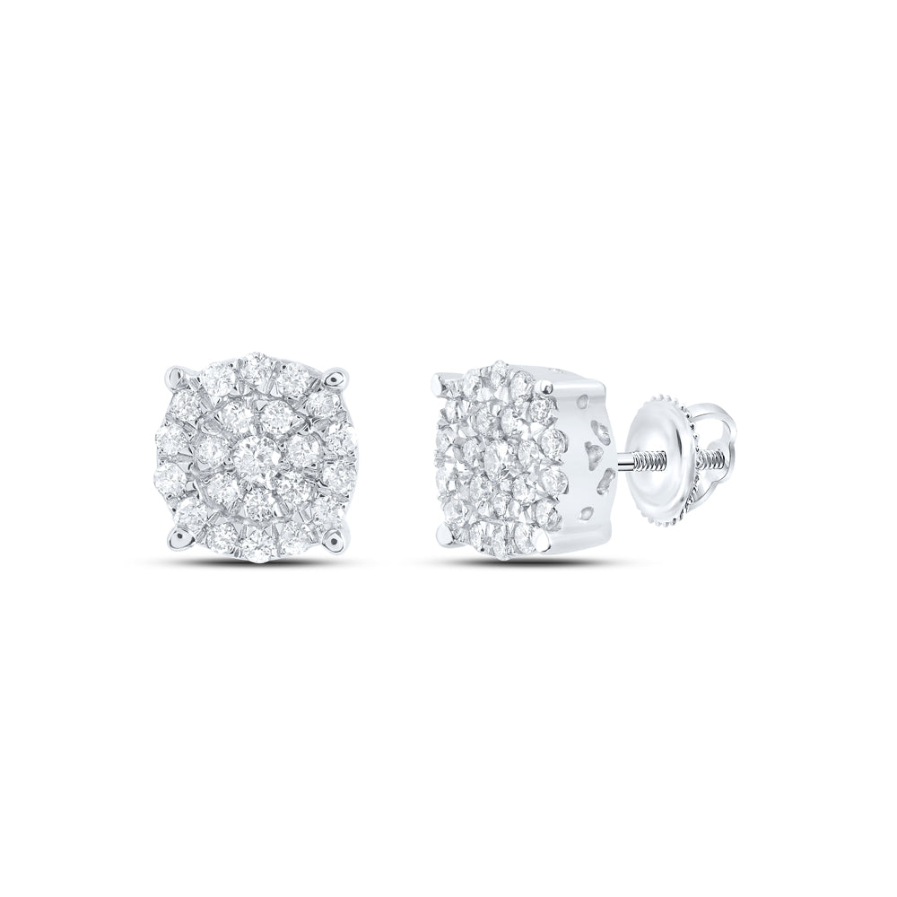 1/2CTW-NAT DIA P1GIFT ROUND EARRING Daisy Joyeria
