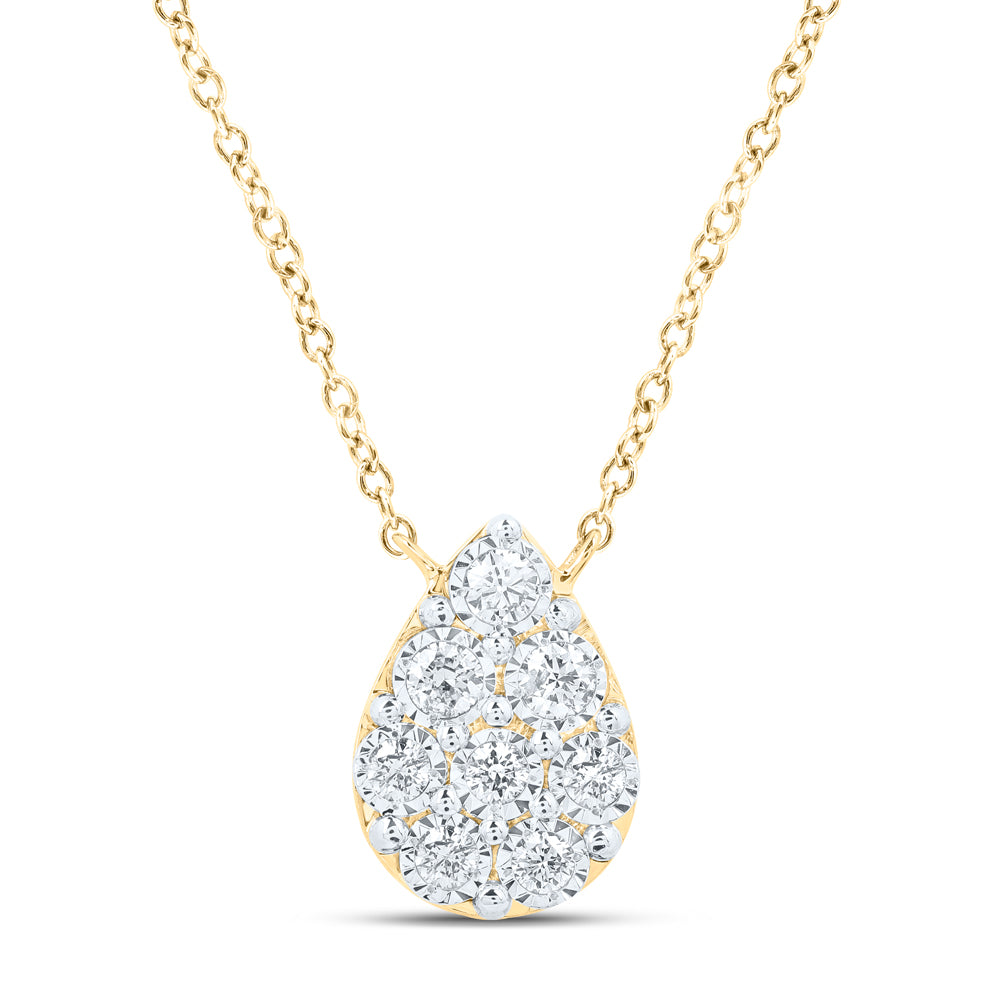 1/6CTW-NAT DIA NK NECKLACE (18 INCH) Daisy Joyeria
