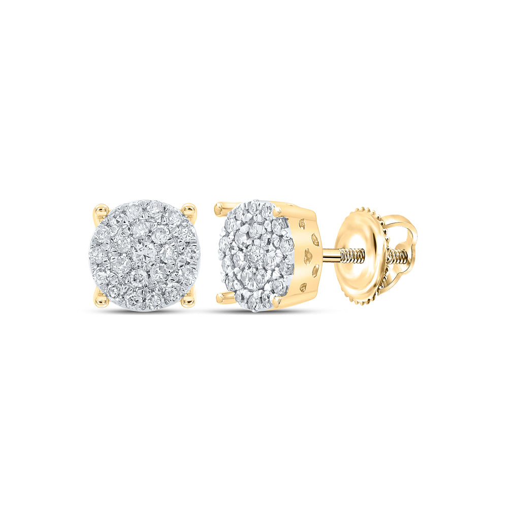 1/4CTW-NAT DIA P1 GIFT ROUND EARRING Daisy Joyeria