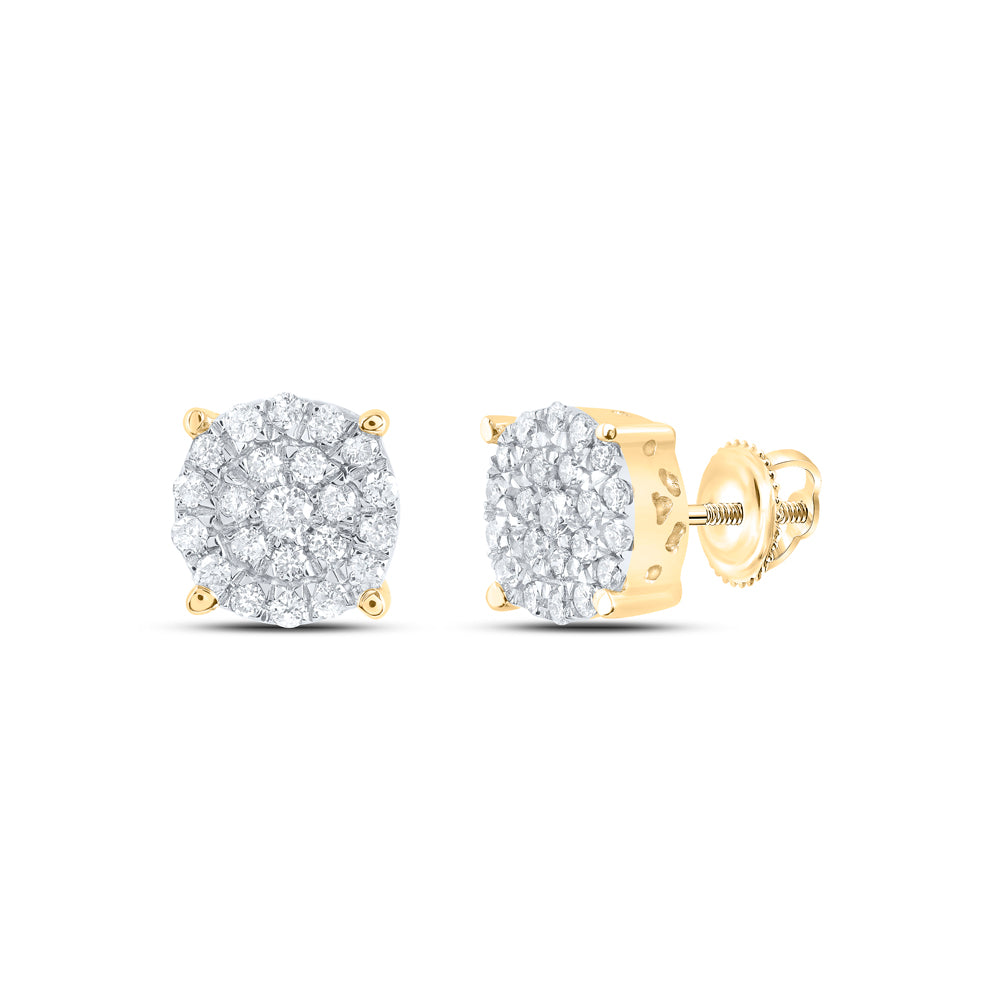1/2CTW-NAT DIA P1 GIFT ROUND EARRING Daisy Joyeria