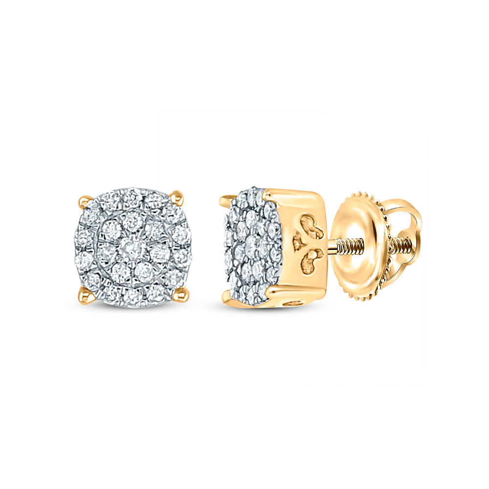 1/8CTW-NAT DIA P1 GIFT ROUND EARRING Daisy Joyeria