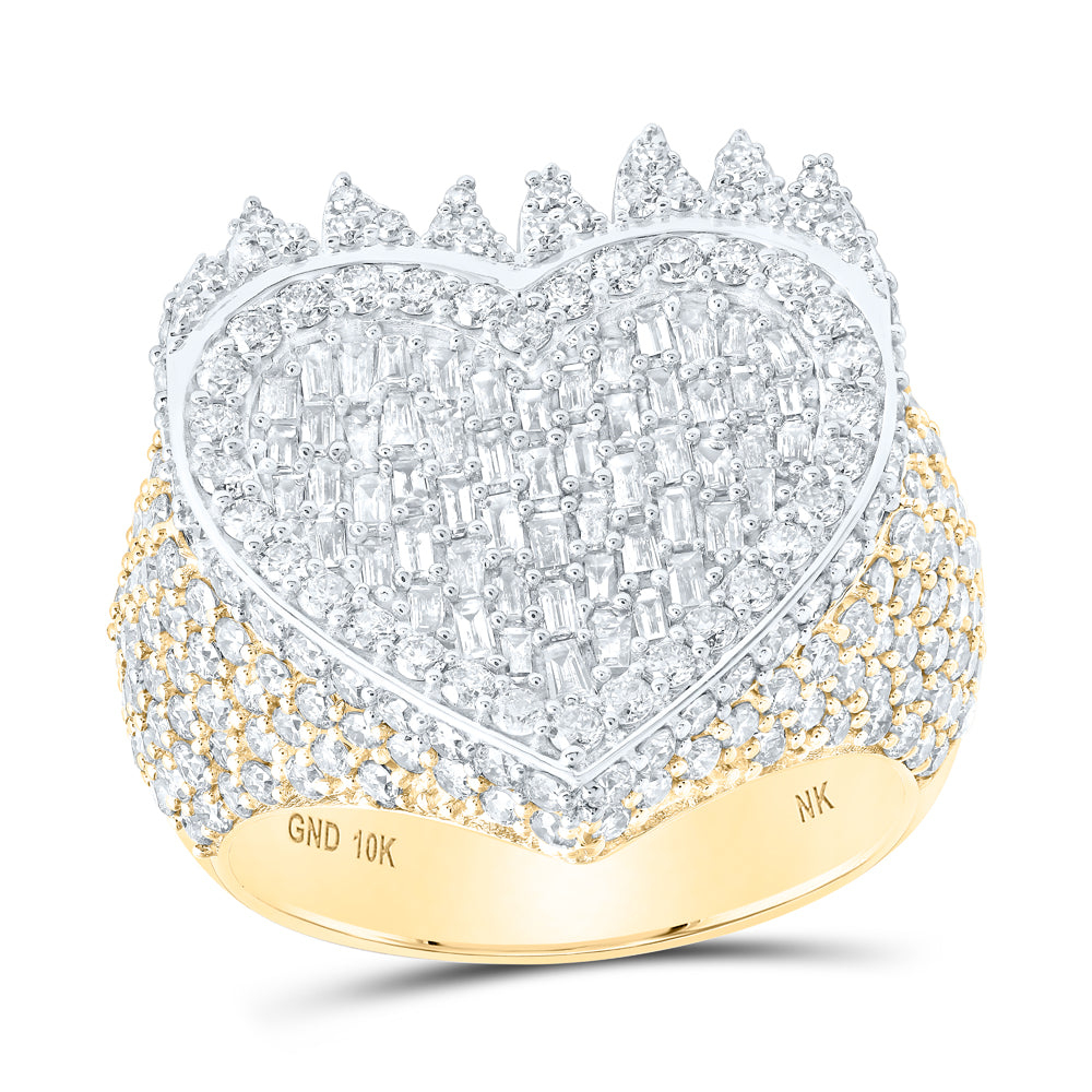 3CTW-NAT DIA NK FASHION HEART RING 7 Daisy Joyeria