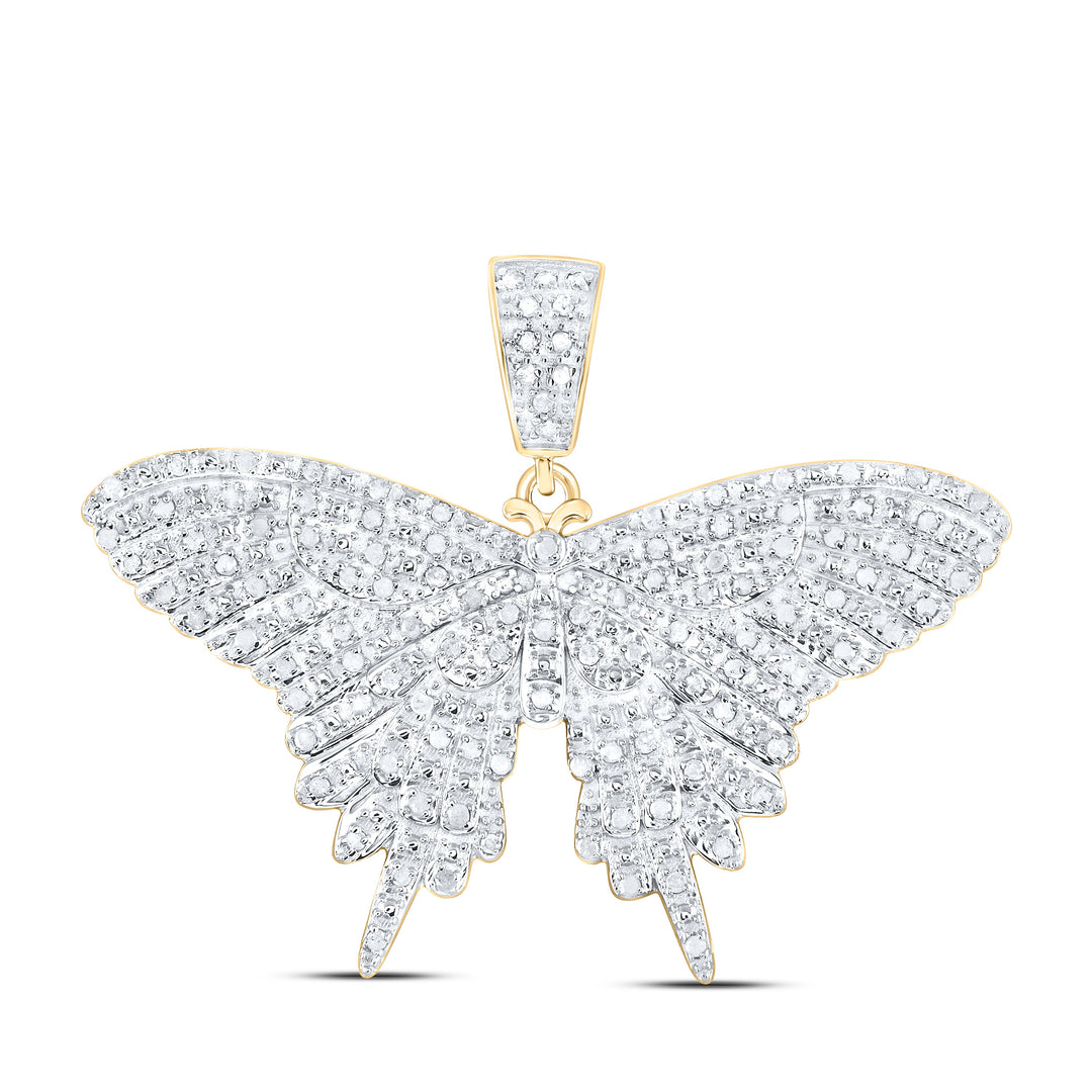 3/4CTW-NAT DIA P4 GIFT BUTTERFLY PENDANT Daisy Joyeria