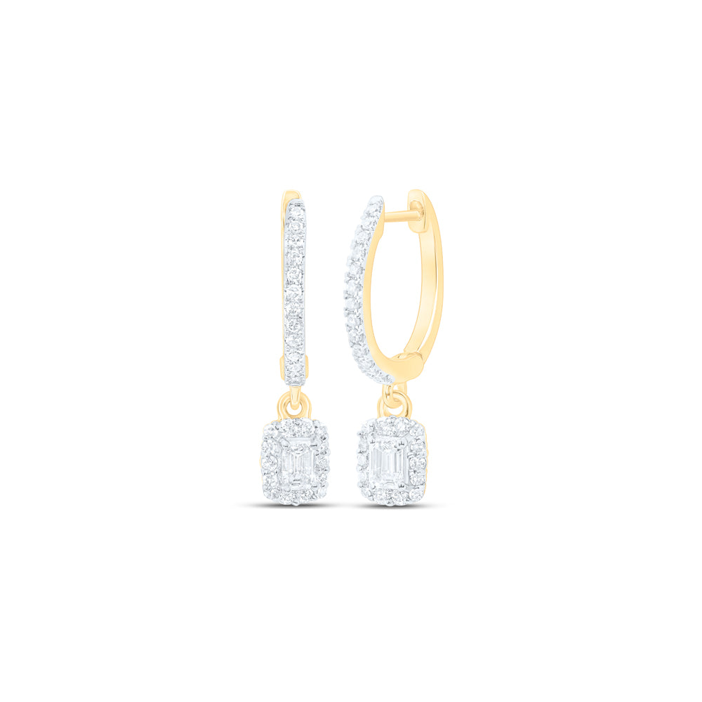 5/8CTW-NAT DIA NKE DANGLING EARRING Daisy Joyeria