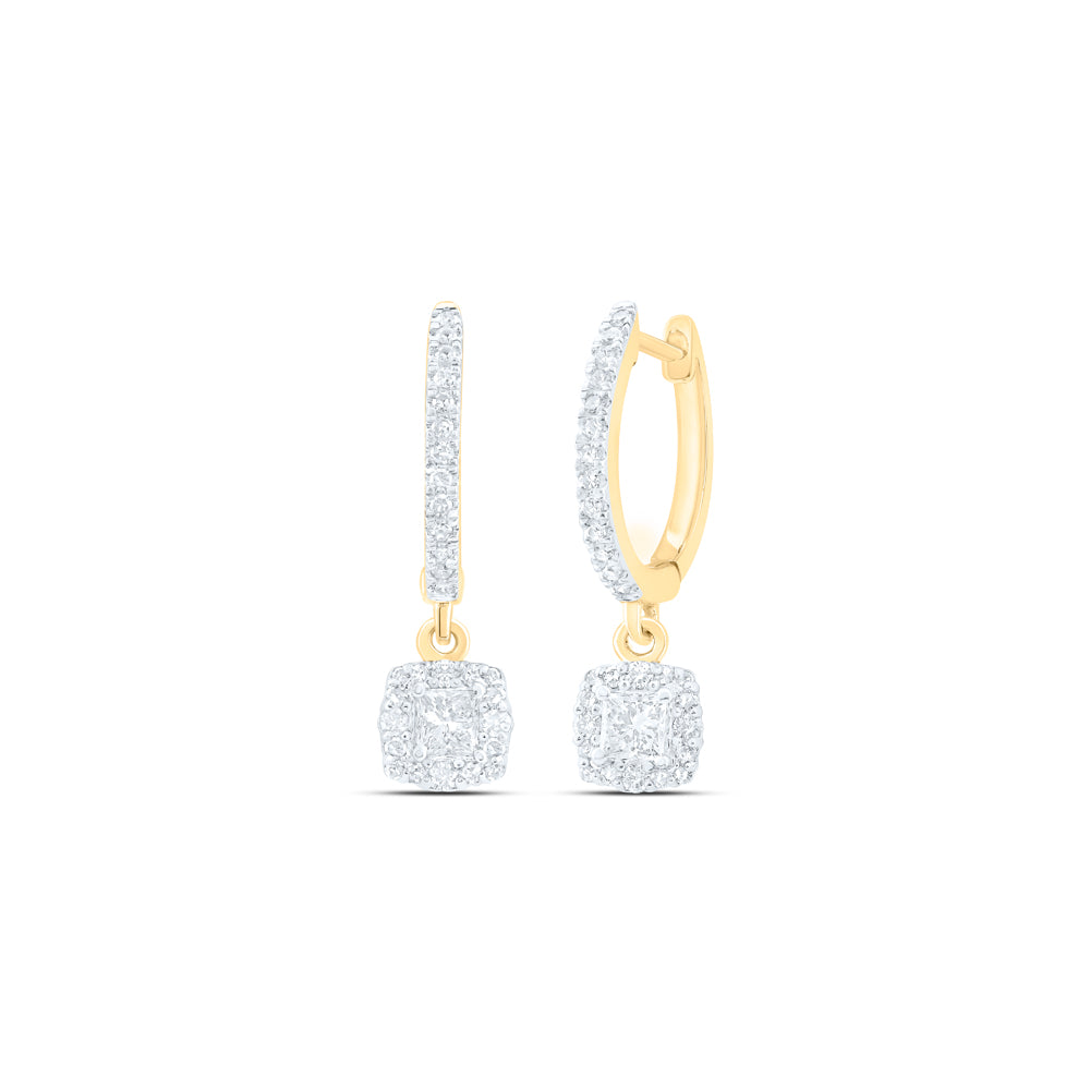 5/8CTW-NAT DIA NKE DANGLING EARRING Daisy Joyeria