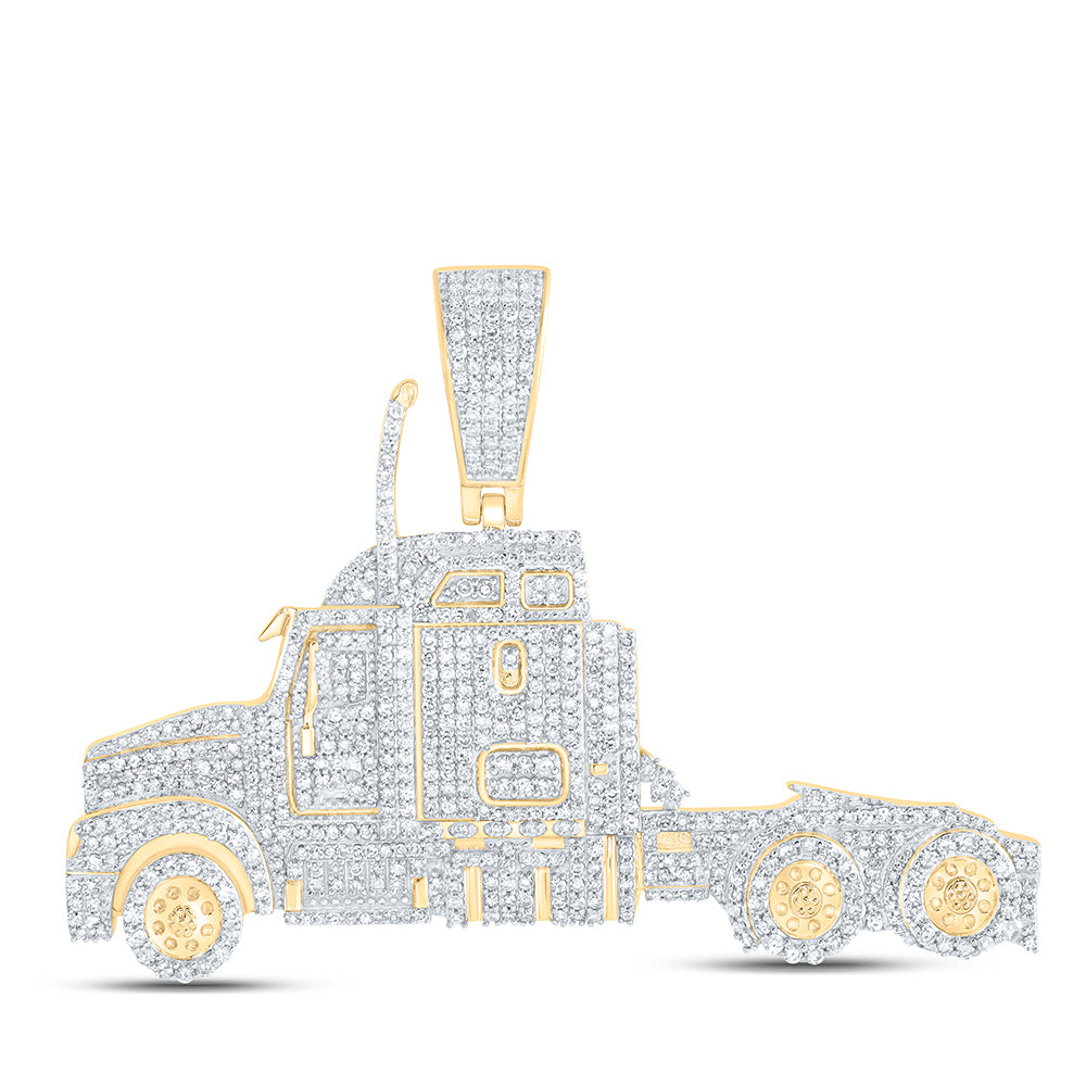 2 1/2CTW-NAT DIA NK TRUCK MENS CHARM Daisy Joyeria