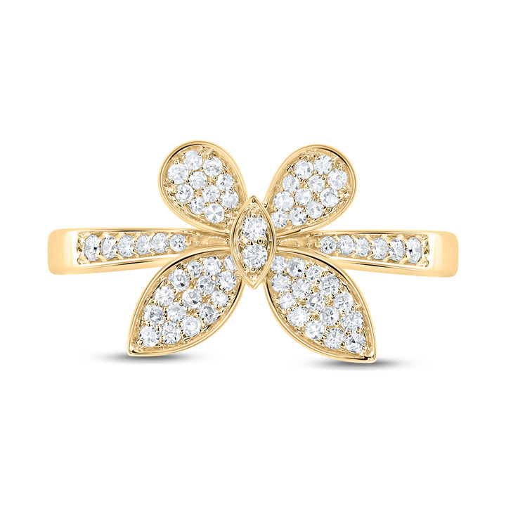 1/3CTW-NAT DIA NK BUTTERFLY FASHION RING Daisy Joyeria
